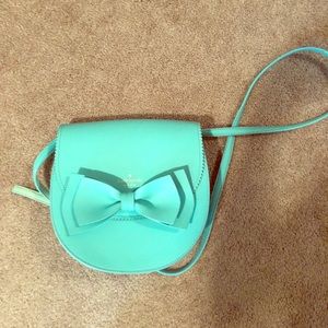 Tiffany Blue Kate Spade Bow Crossbody
